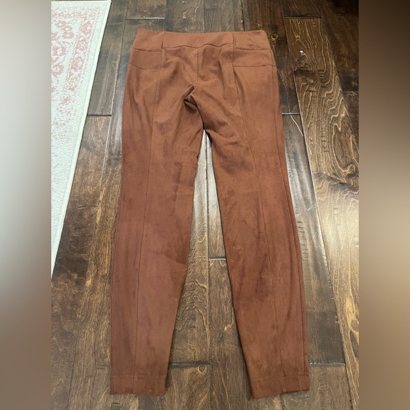 Sundance Luxe Dream Soft Faux Suede Leggings Pants Brown size 8 - Picture 8 of 9